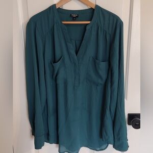 Torrid Teal Blouse